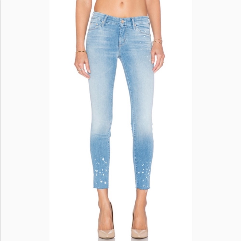 MOTHER Looker Ankle Fray Jeans Women's Size 25